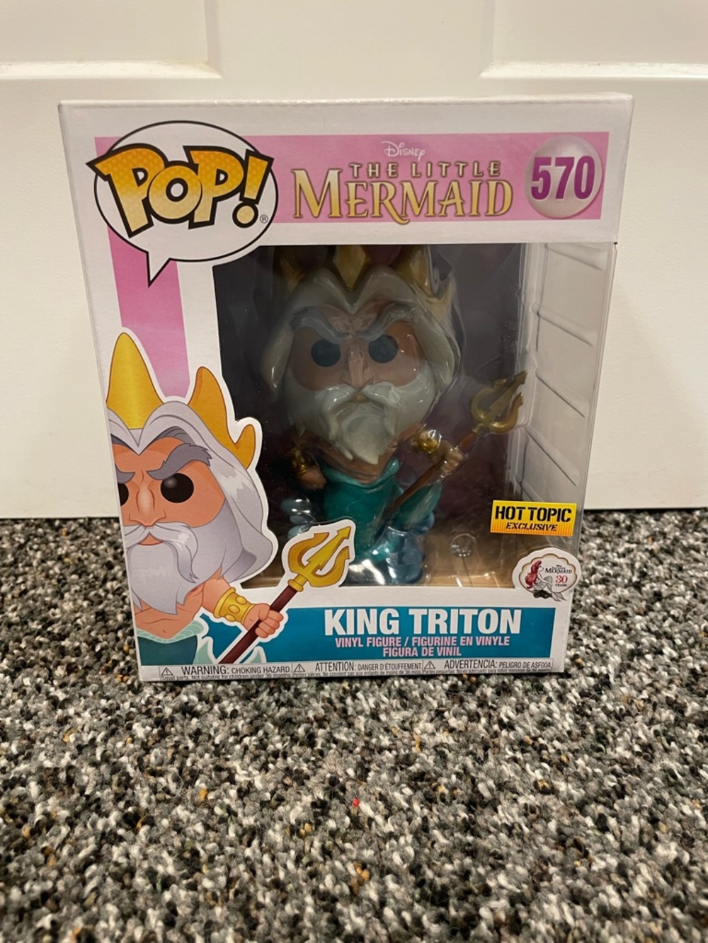 Funko Disney Little Mermaid King Triton Vinyl Figure- NIB